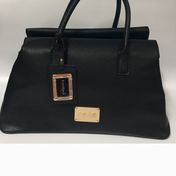 Authentic Brand New Black Bebe Bag MSRP $109 - Picture 1 of 6